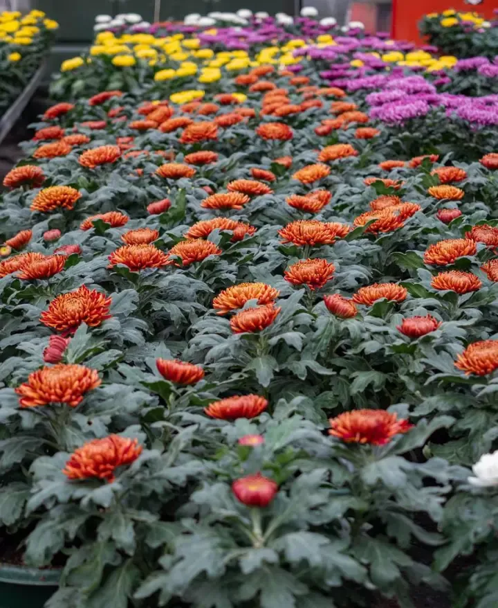 chrysanthemes-oranges-violettes